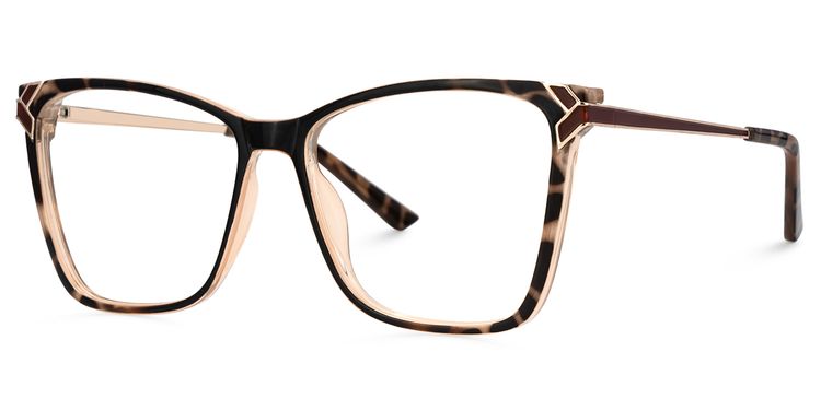Tricee Tortoise Quadratisch Brille