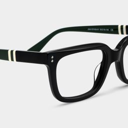 Fern Schwarz Rechteckig Brille6
