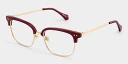 Nathan Rot Browline Brille5