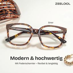 Siner Tortoise Quadratisch Brille0