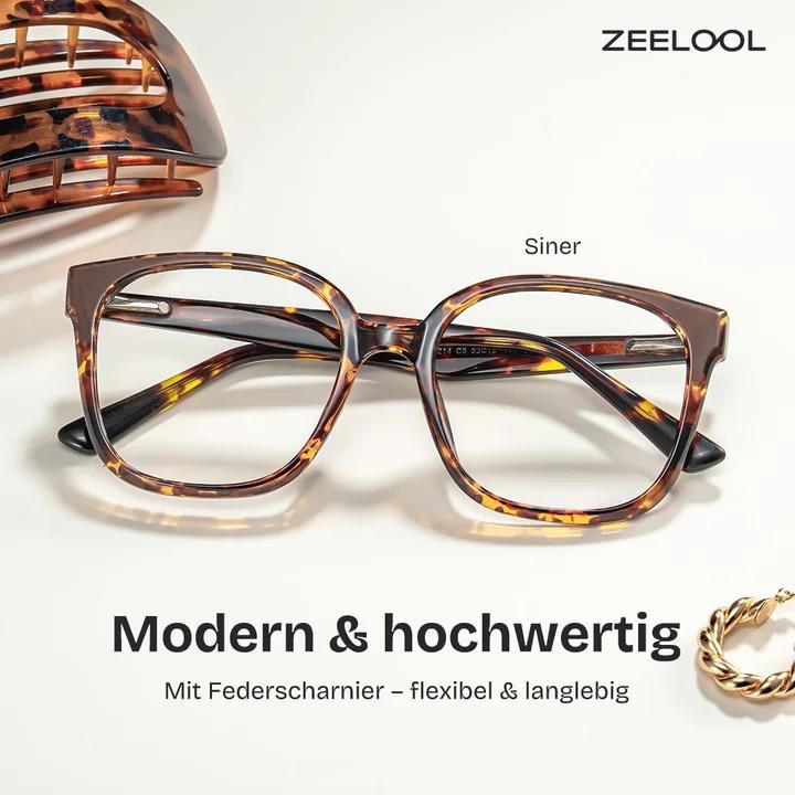 Siner Tortoise Quadratisch Brille