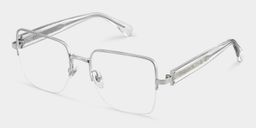 Lauren Silber Quadratisch Brille3