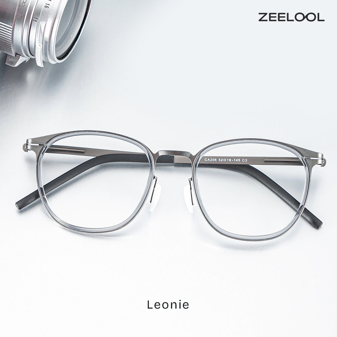 Leonie Grau Rund Brille0