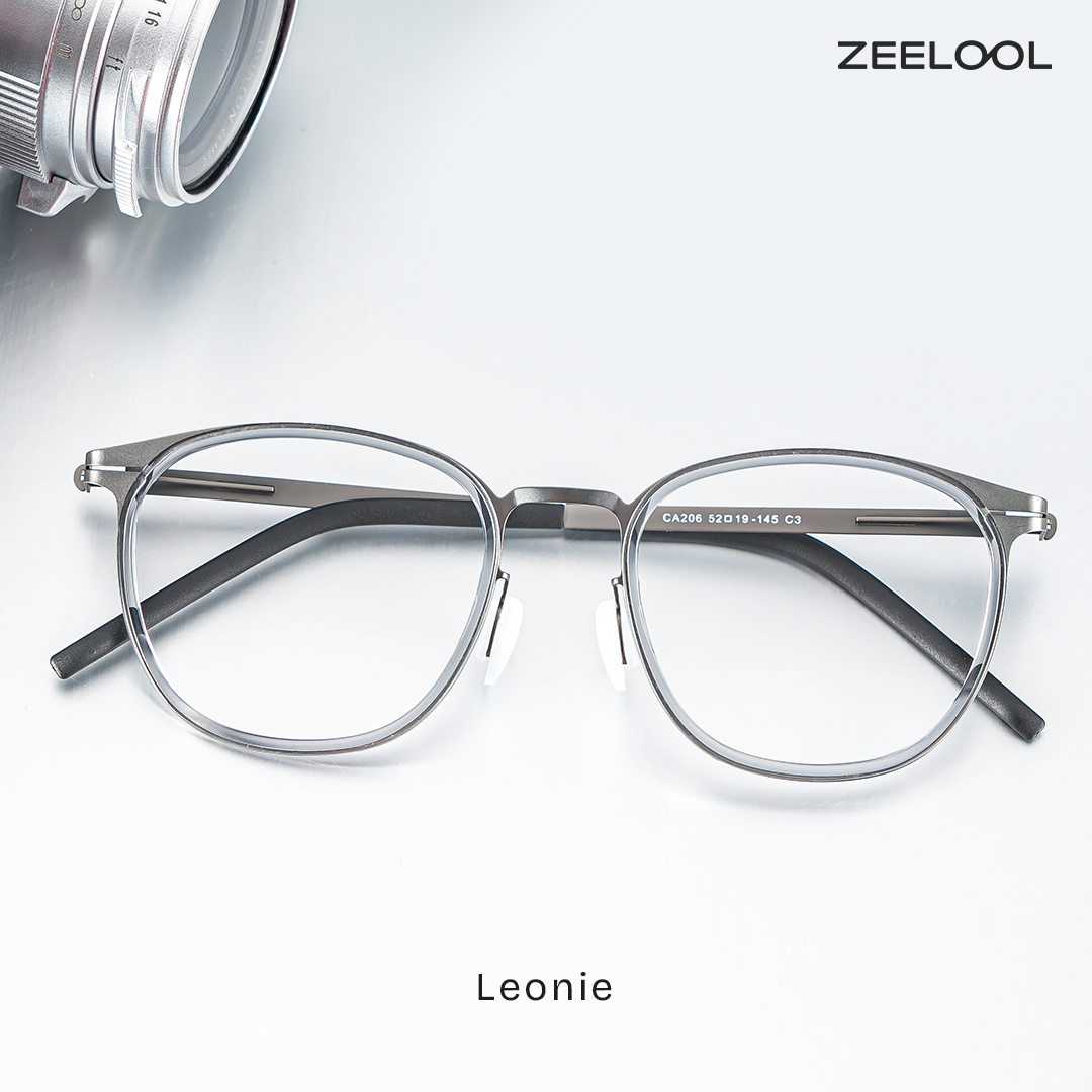 ZEELOOL Leonie Grau Rund Brille