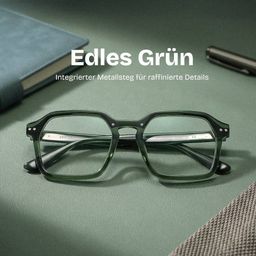Brendan Grün Geometrisch Brille2