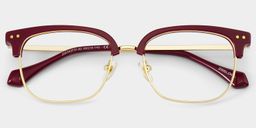 Nathan Rot Browline Brille4