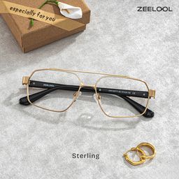 Sterling Gold Pilot Brille1