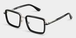 Hunter Schwarz Quadratisch Brille3