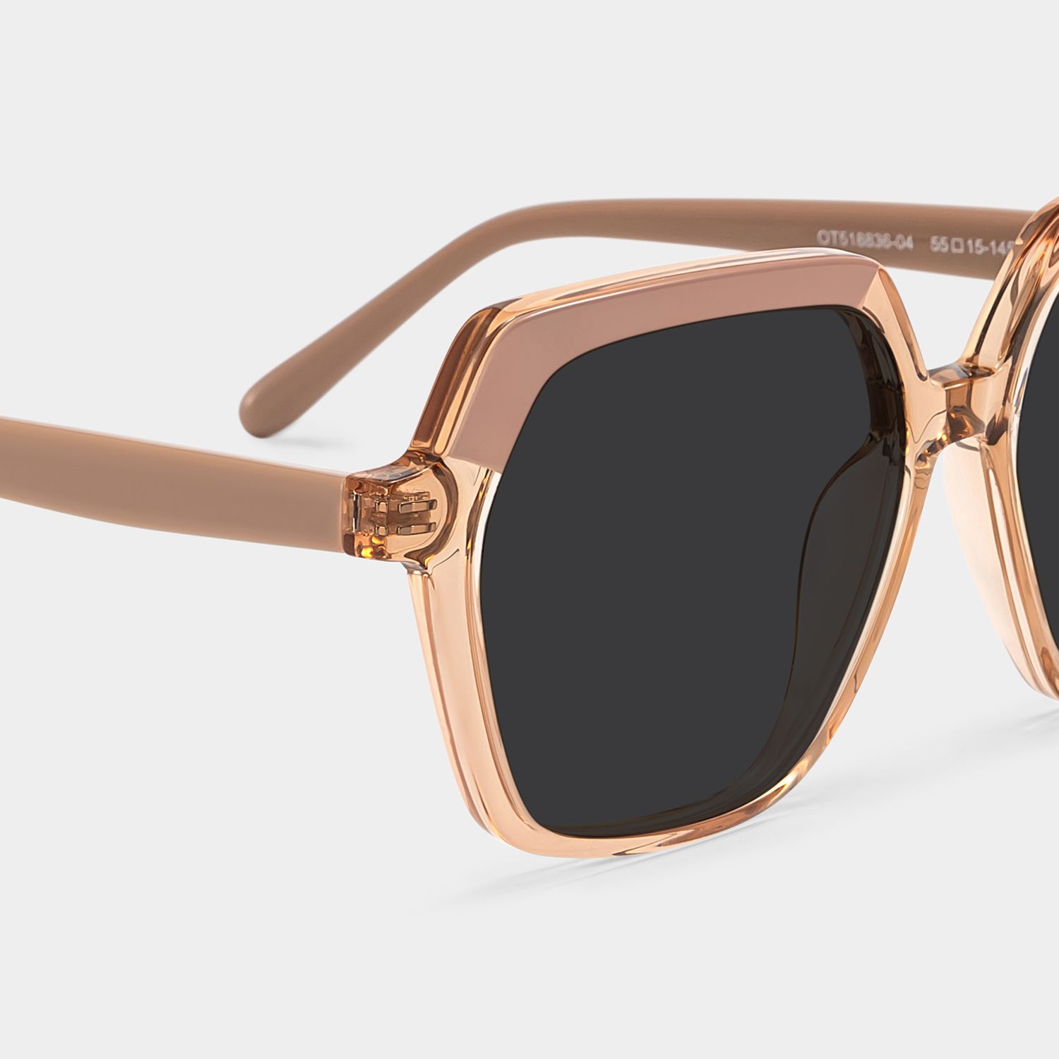 Norah Geometric Braun Sonnenbrille mit Sehstärke | ZEELOOL4