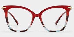 Lamar Rot Schmetterling Brille2