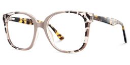 Siner Khaki-Tortoise Quadratisch Brille3