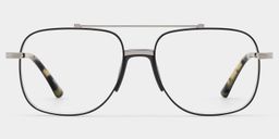Poppy Schwarz Pilot Brille2