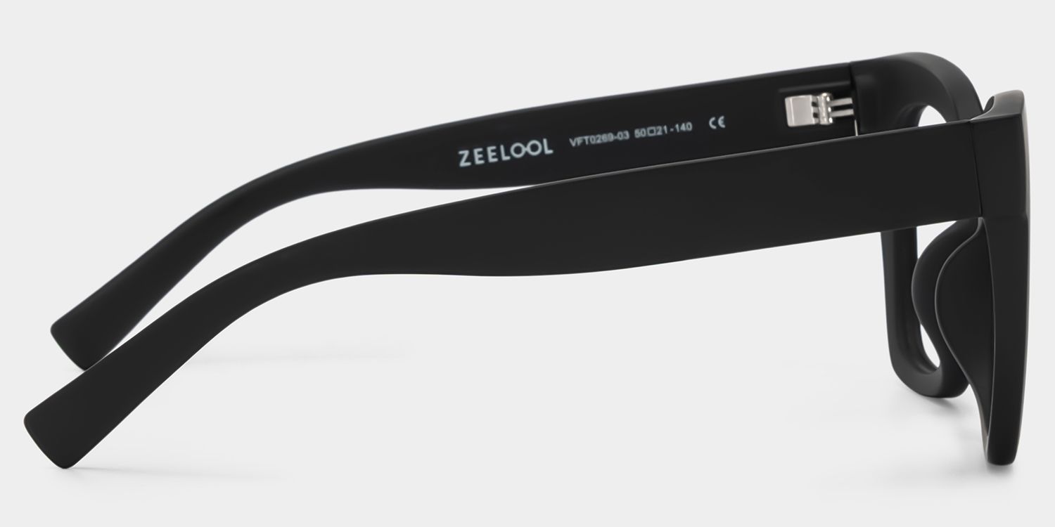 Malcolm Schwarz Quadratisch TR90 Brille3