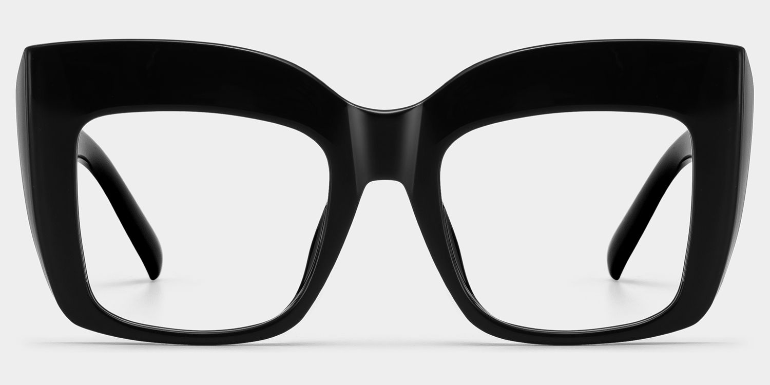Alberta Schwarz Cat Eye Brille0