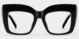 Alberta Schwarz Cat Eye Brille0