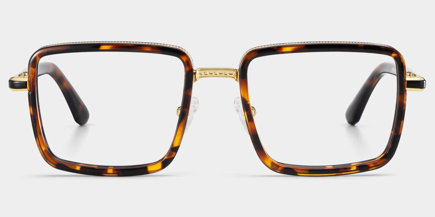 Hunter Tortoise Quadratisch Brille1
