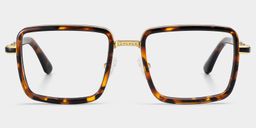 Hunter Tortoise Quadratisch Brille1