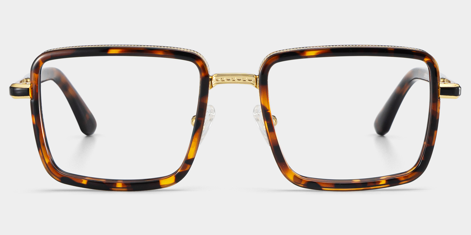 Hunter Tortoise Quadratisch Brille gutes Bild
