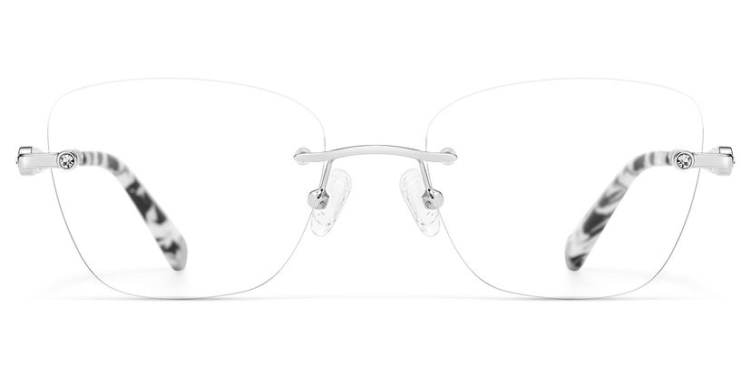 Seth Silber Rechteckig Brille