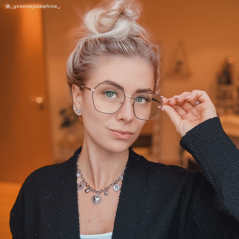 Dunbar Schwarz Geometrisch Brille