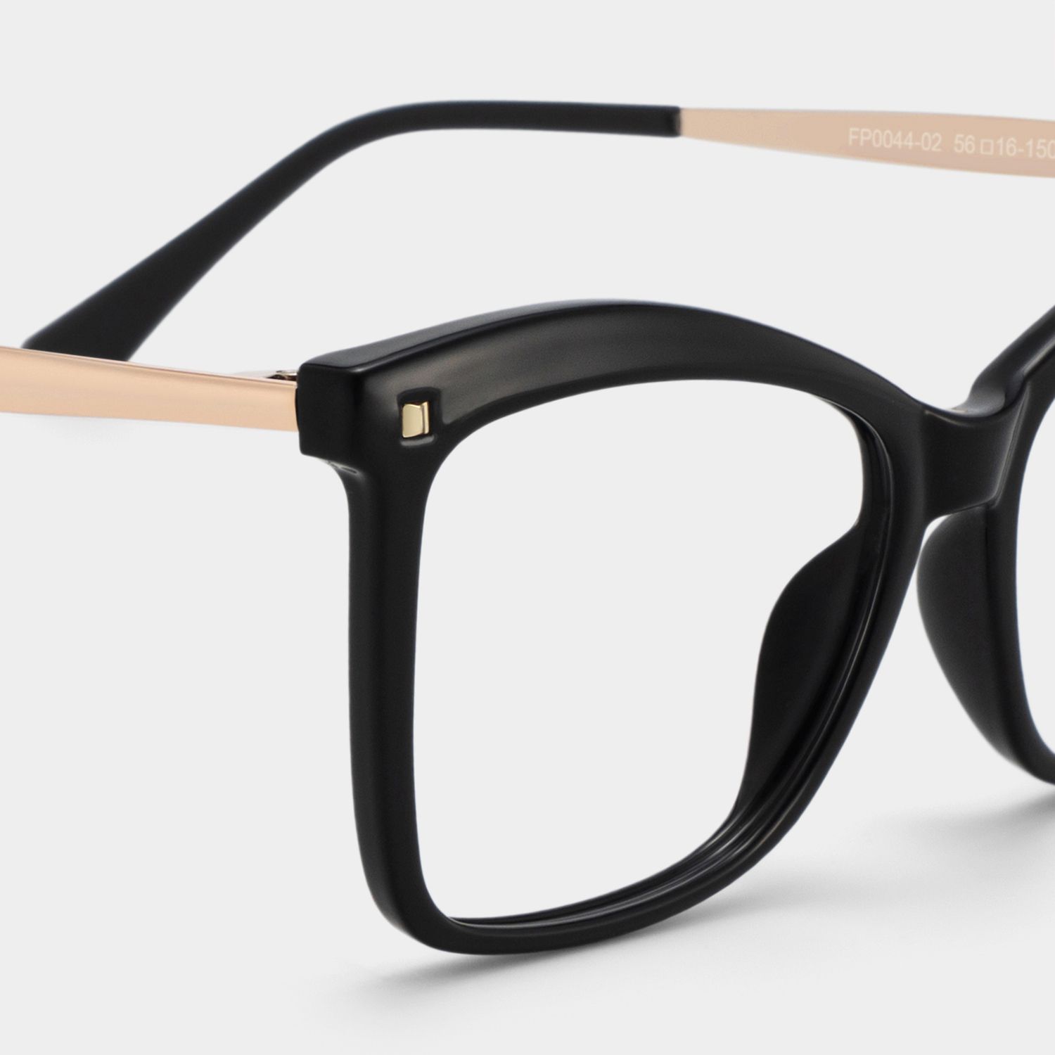 Isaebella schwarz Schmetterling-Form  Brille4