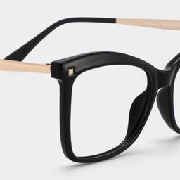 Isaebella schwarz Schmetterling-Form  Brille4