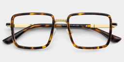 Hunter Tortoise Quadratisch Brille2
