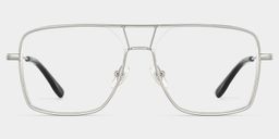 Eckige Pilotenbrillen mit markanter Grafiknote.1