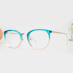 Abbas Blau-Rosa Rund Brille0