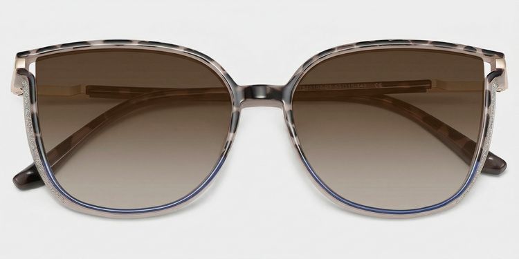 Walden Schwarz-Tortoise Quadratisch Sonnenbrille