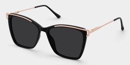 Matia Schwarz Quadratisch Brille2