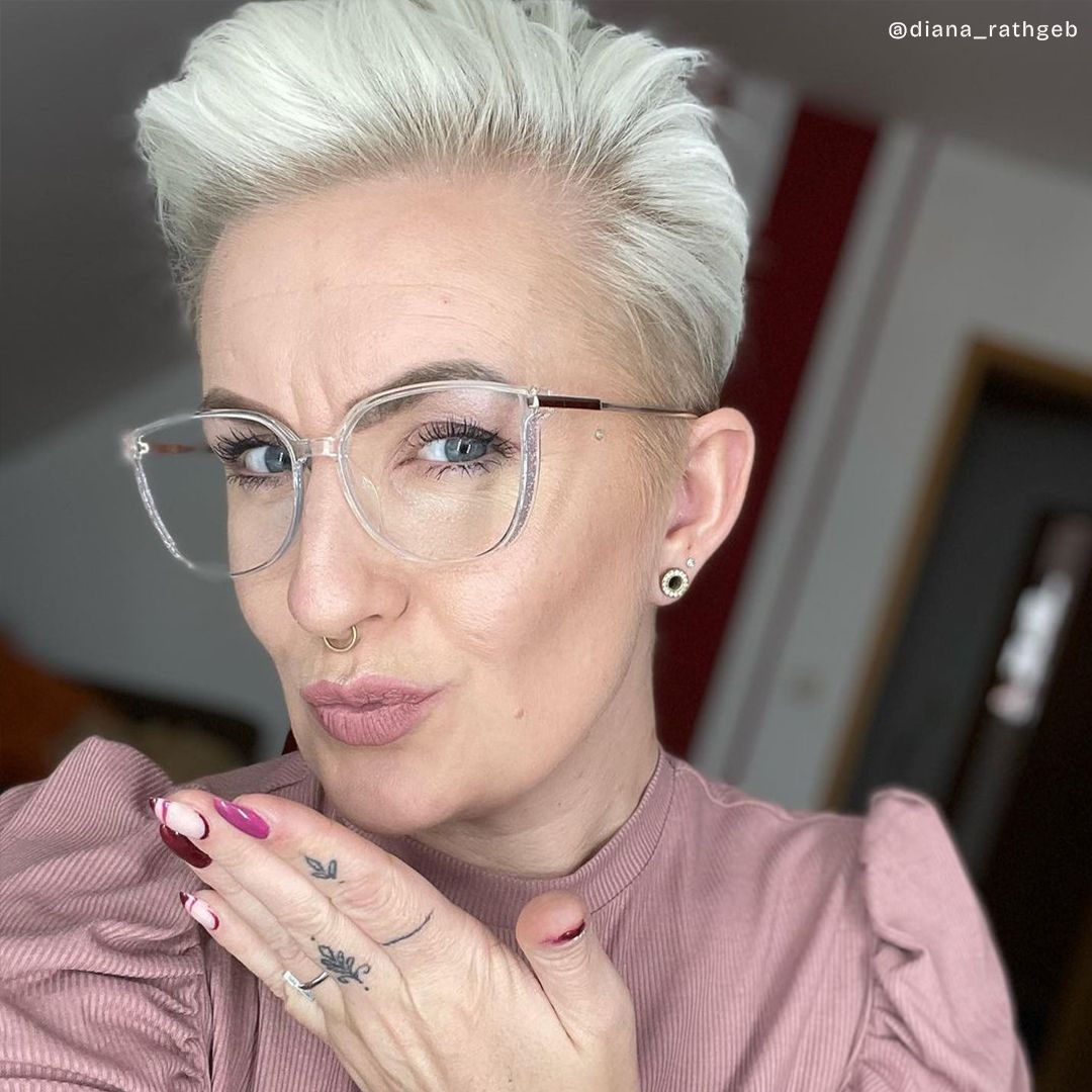 Walden Weiß Cateye Brille9
