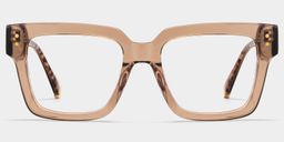 Caius Beige Quadratisch Brille3