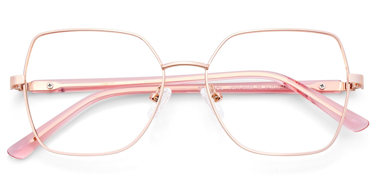 Billie Rosa-Gold Geometrisch Brille4