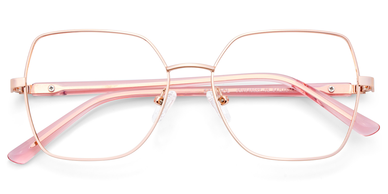 Billie Gold Geometrisch Brille2