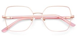 Billie Gold Geometrisch Brille4