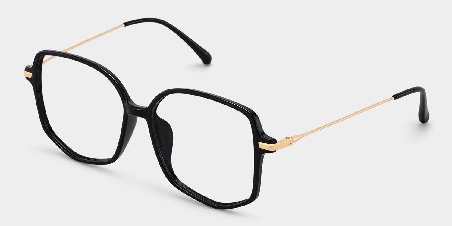 Payton Schwarz Geometrisch Brille3