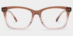 Layla Braun Quadratisch Brille0