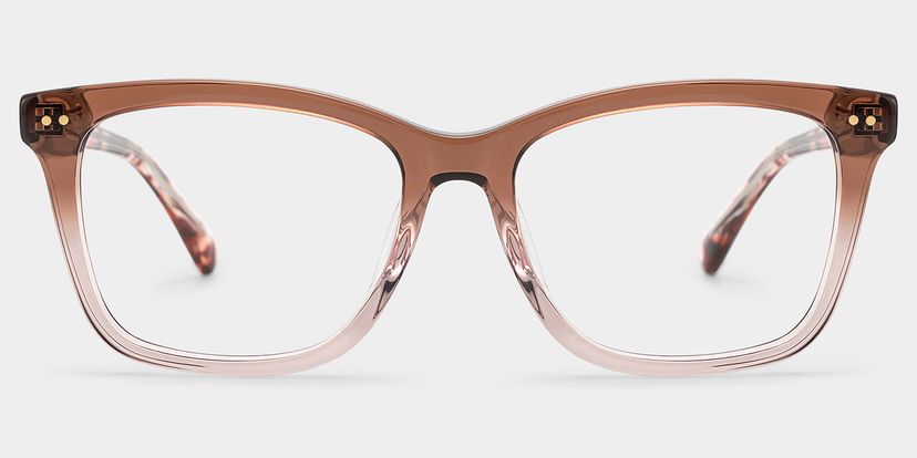 Layla Braun Quadratisch Brille