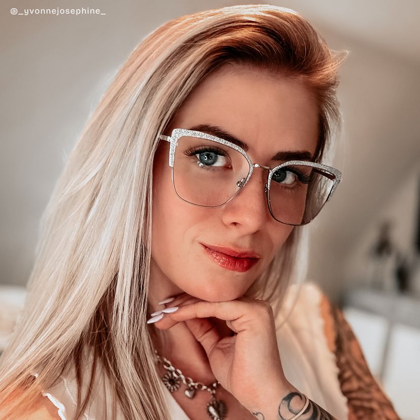 Javier Silber Rechteckig Brille