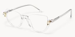 Felicia Klar Cat Eye Brille1