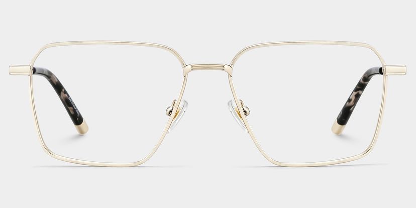 Ashley Gold Quadratisch Brille