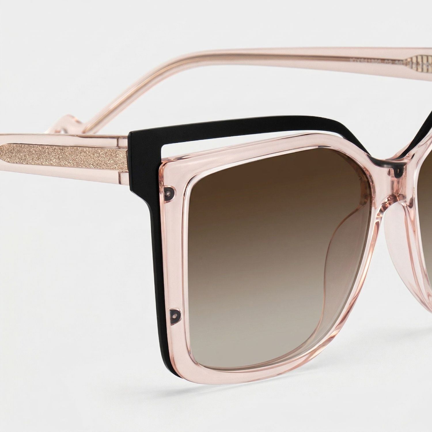 Twolla Beige Quadratisch Brille4