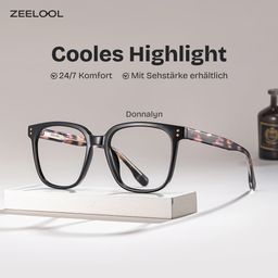 Donnalyn Schwarz Quadratisch Brille0