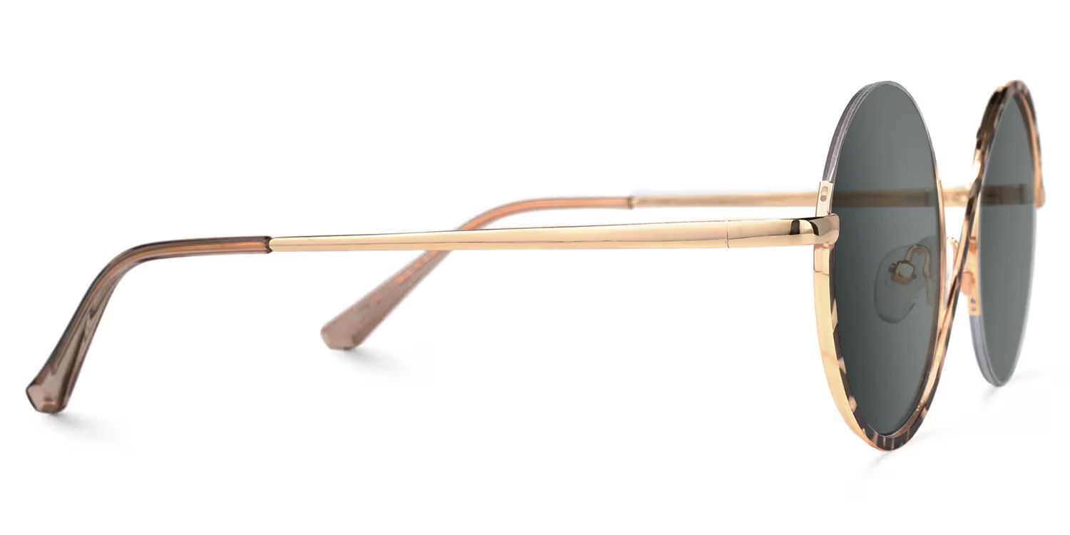 Alina Round Schwarz-Tortoise Rahmen-Sonnenbrille im Online-Sale | ZEELOOL2
