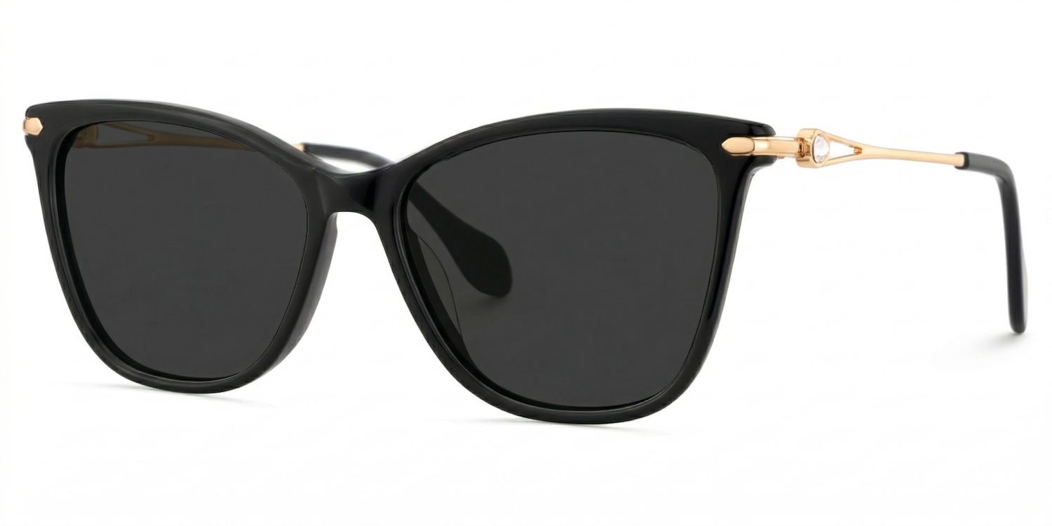 Westley Butterfly Schwarz Sonnenbrille mit Sehstärke | ZEELOOL2