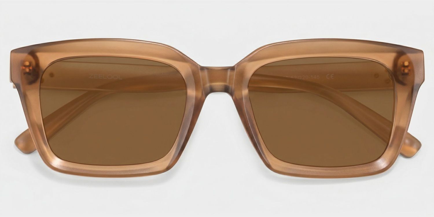 Marley Tr90 Braun Rectangle Sonnenbrille | ZEELOOL1
