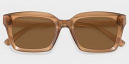 Marley Braun Rechteckig Sonnenbrille1