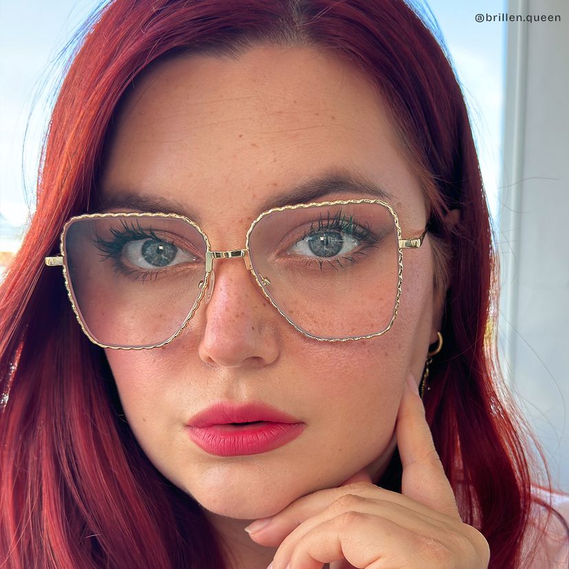 Teri Gold Pilot Brille
