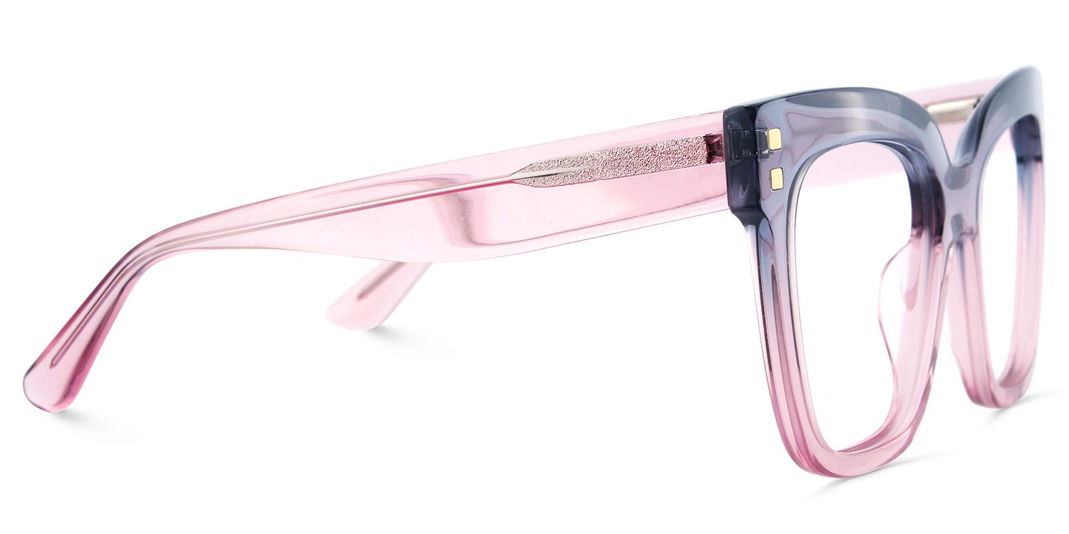 Minguela Grau-Rosa Quadratisch Brille3